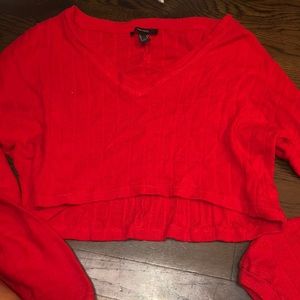 Red long sleep top
